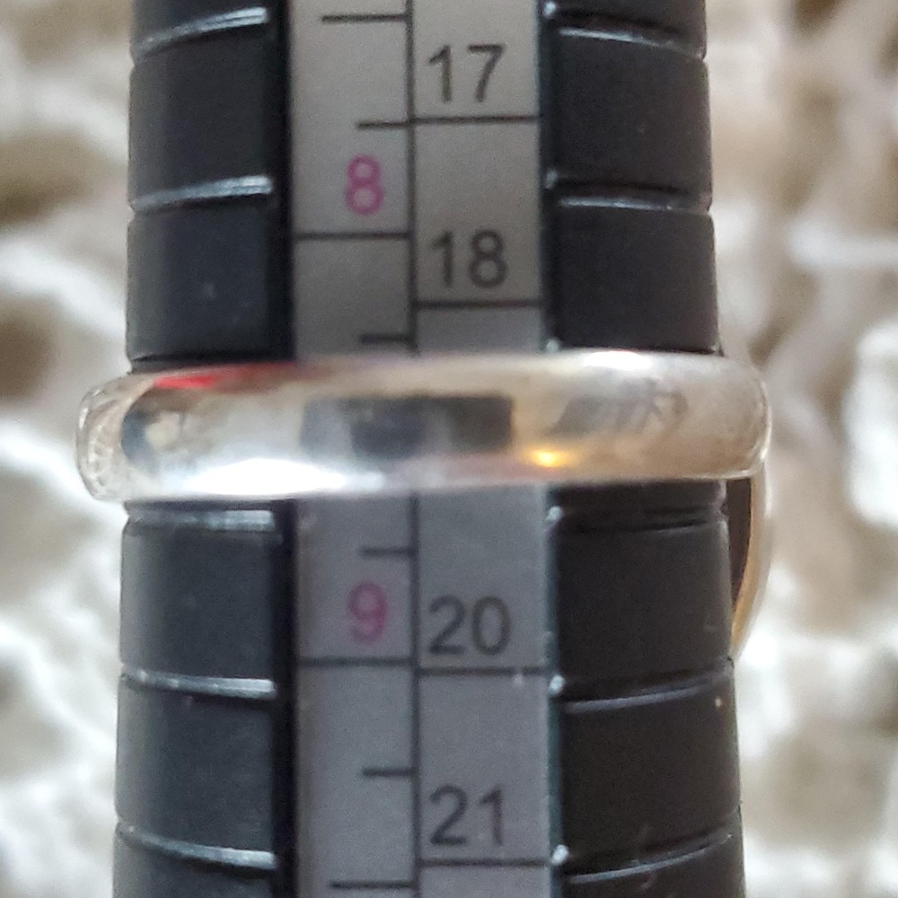 925 Sterling Silver Labradorite Ring Size 8.5 Teardrop Gemstone Statement - Picture 6 of 10
